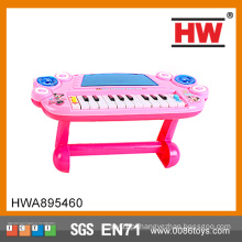 Engraçado plástico Kids Toy Pink Musical Organ